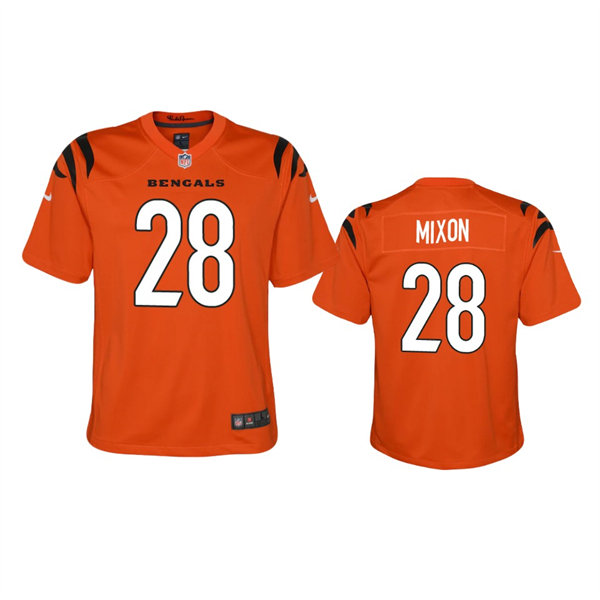 Youth Cincinnati Bengals #28 Joe Mixon Nike Orange Limited Jersey