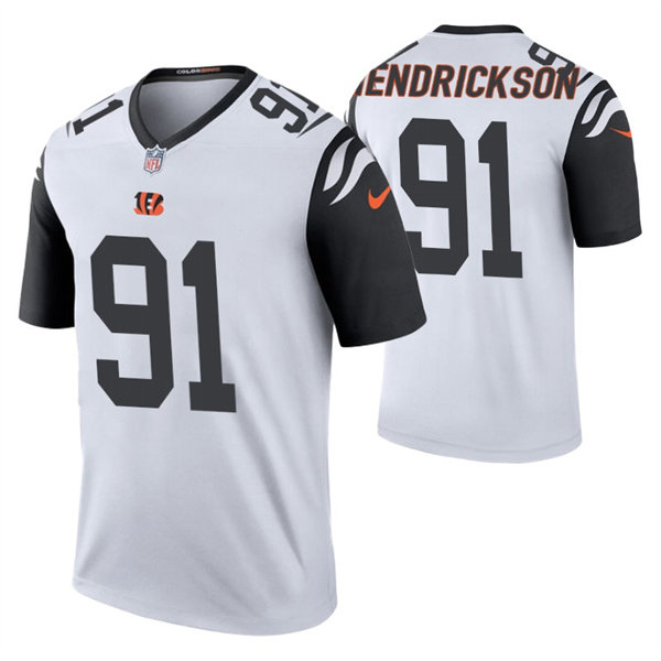 Men's Cincinnati Bengals #91 Trey Hendrickson Nike White Color Rush Limited Jersey