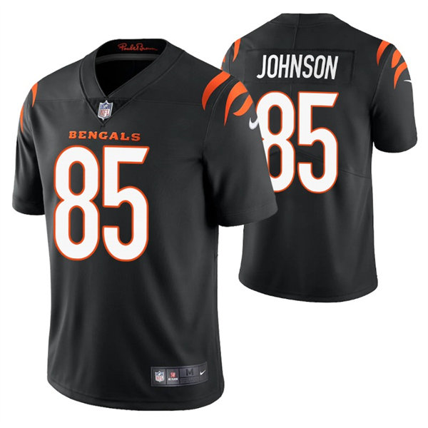 Men's Cincinnati Bengals Retired Player #85 Chad Johnson Nike Black Team Color Vapor Limited Jersey