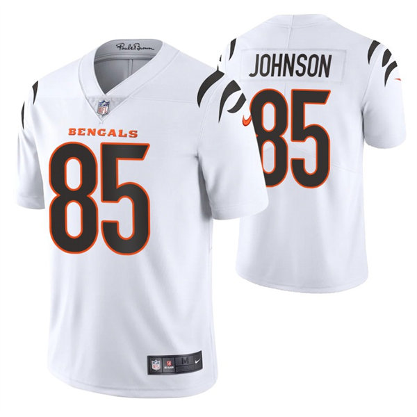 Men's Cincinnati Bengals Retired Player #85 Chad Johnson Nike White Away Vapor Limited Jersey