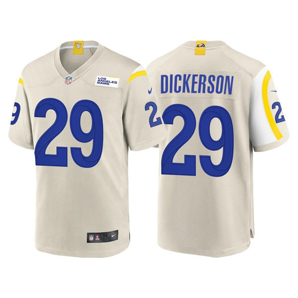 Mens Los Angeles Rams Retired Player #29 Eric Dickerson Nike Bone Vapor Untouchable Limited Jersey