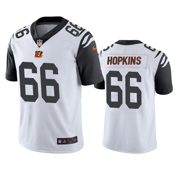 Men's Cincinnati Bengals #66 Trey Hopkins Nike White Color Rush Limited Jersey 