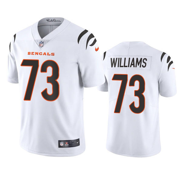 Men's Cincinnati Bengals #73 Jonah Williams Nike White Away Vapor Limited Jersey