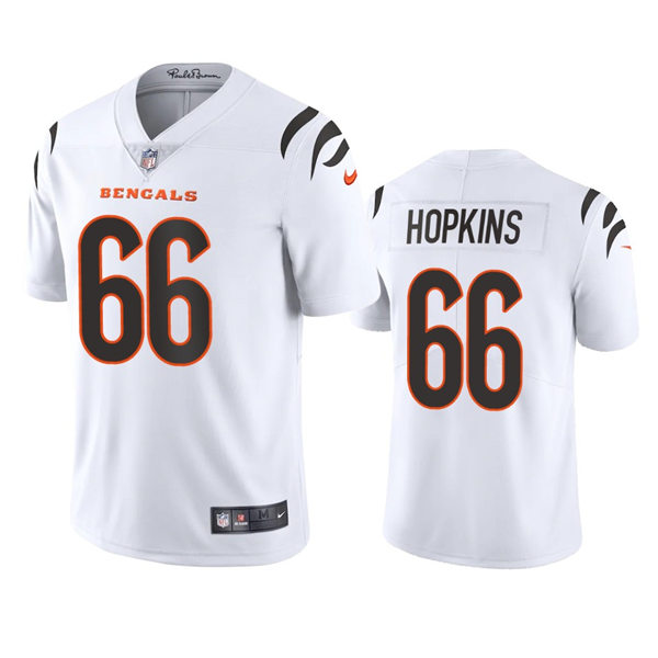 Men's Cincinnati Bengals #66 Trey Hopkins Nike White Away Vapor Limited Jersey