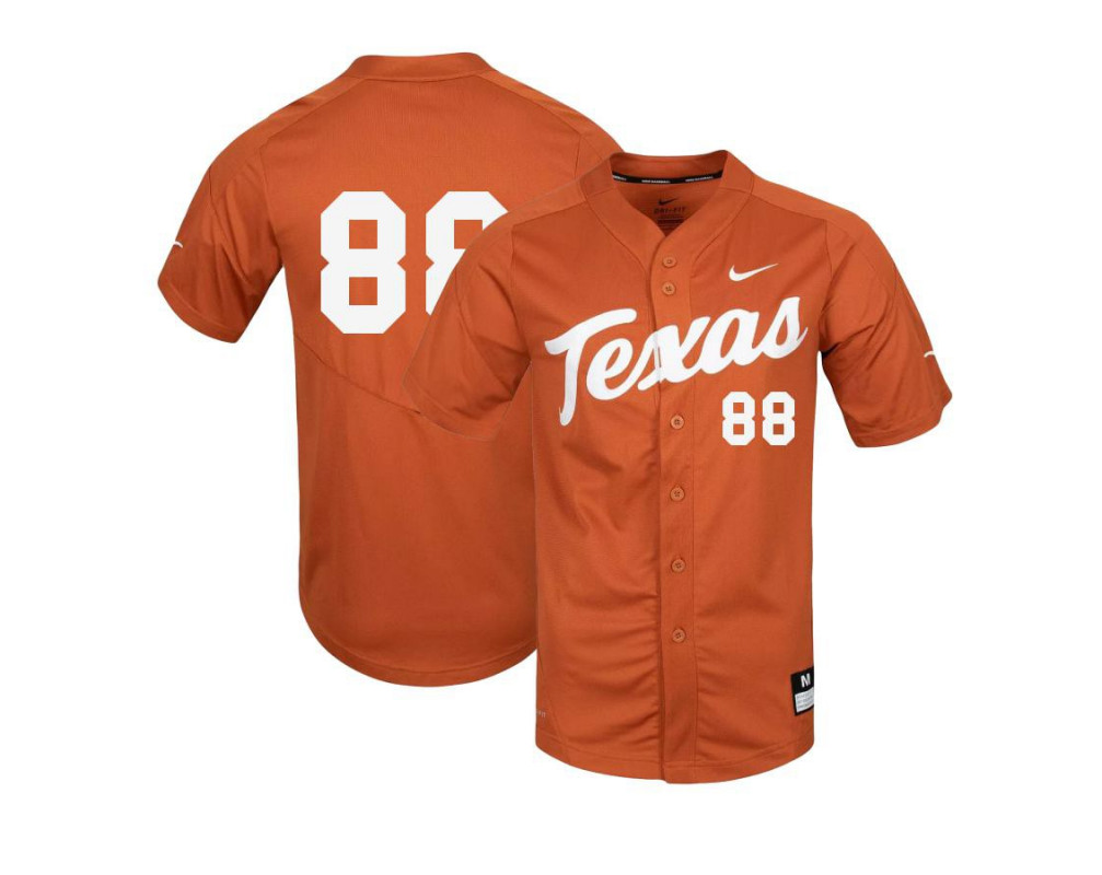 Men's Texas Longhorns #88 Andre Duplantier II Nike Orange College Baseball Game Jersey