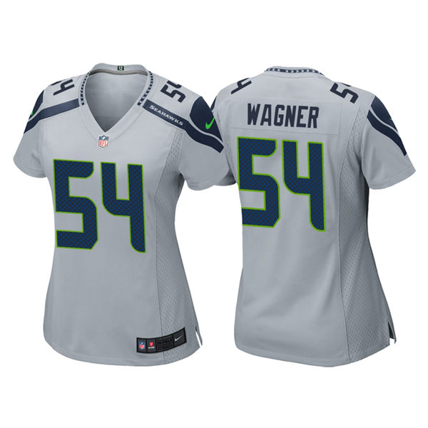 Women's Seattle Seahawks #54 Bobby Wagner Nike Gray Alternate Limited Jersey