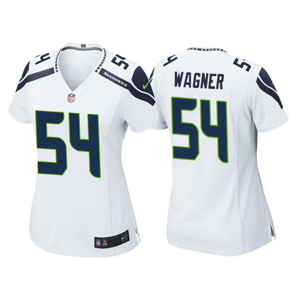 Women's Seattle Seahawks #54 Bobby Wagner Nike White Vapor Limited Jersey