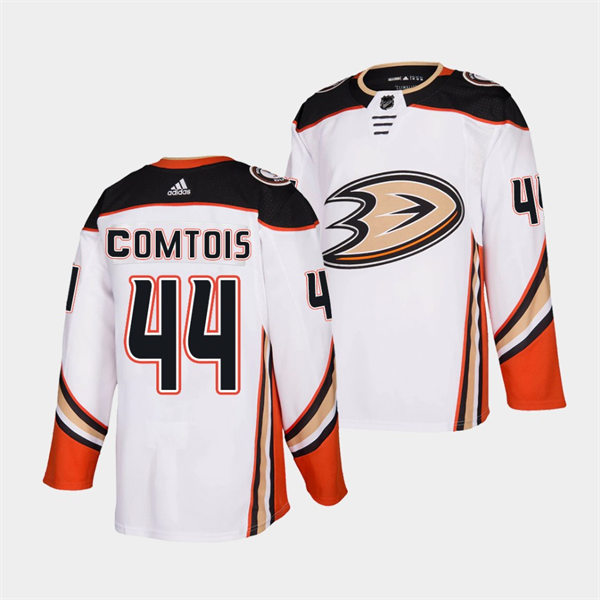 Mens Anaheim Ducks #44 Max Comtois Adidas Away White Jersey