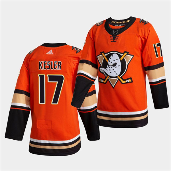 Mens Anaheim Ducks #17 Ryan Kesler Adidas Orange Alternate Jersey