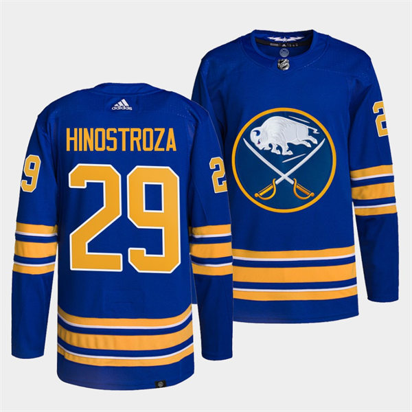 Men's Buffalo Sabres #29 Vinnie Hinostroza Adidas Royal Home Premier Jersey(4)