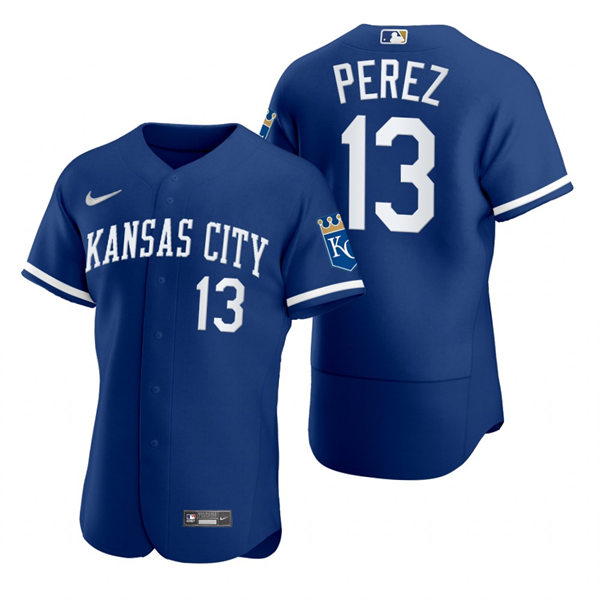 Mens Kansas City Royals #13 Salvador Perez Nike 2026 Royal Alternate Limited Jersey