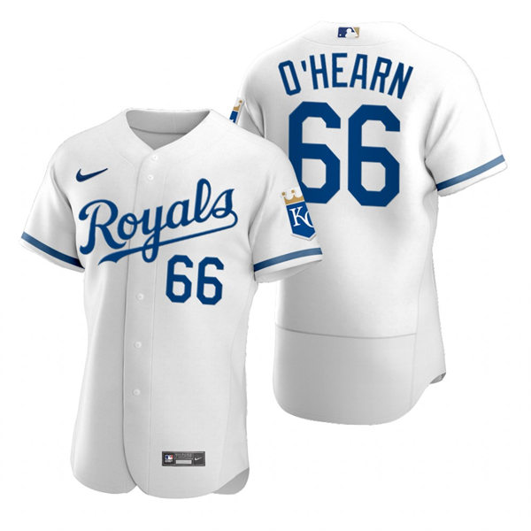 Mens Kansas City Royals #66 Ryan O'Hearn Nike 2022 Home White FlexBase Player Jersey