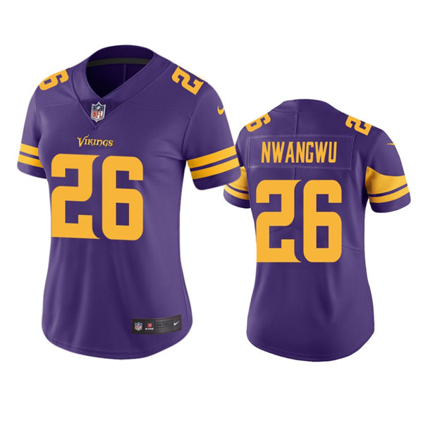 Womens Minnesota Vikings #26 Kene Nwangwu Nike Purple Color Rush Limited Jersey