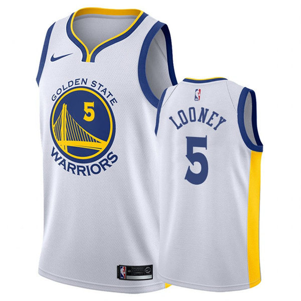 Mens Golden State Warriors #5 Kevon Looney White Association Edition Swingman Jersey