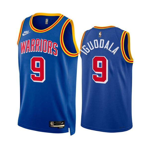Mens Golden State Warriors #9 Andre Iguodala Royal Classic Edition Origins Jersey