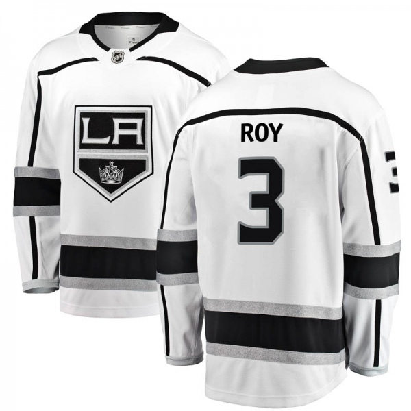 Mens Los Angeles Kings #3 Matt Roy adidas White Away Premier Player Jersey