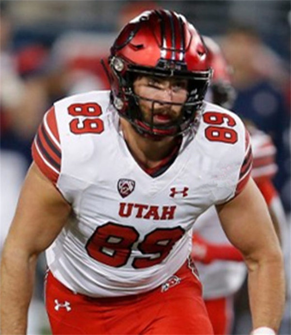 Mens Utah Utes #89 Cole Fotheringham White stripe Sleeves Football Game Jersey