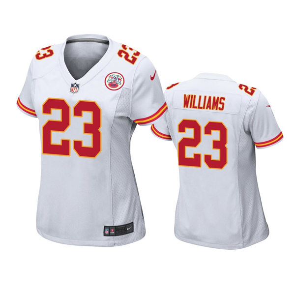 Womens Kansas City Chiefs #2 Joshua Williams White Stitched Limited Jersey