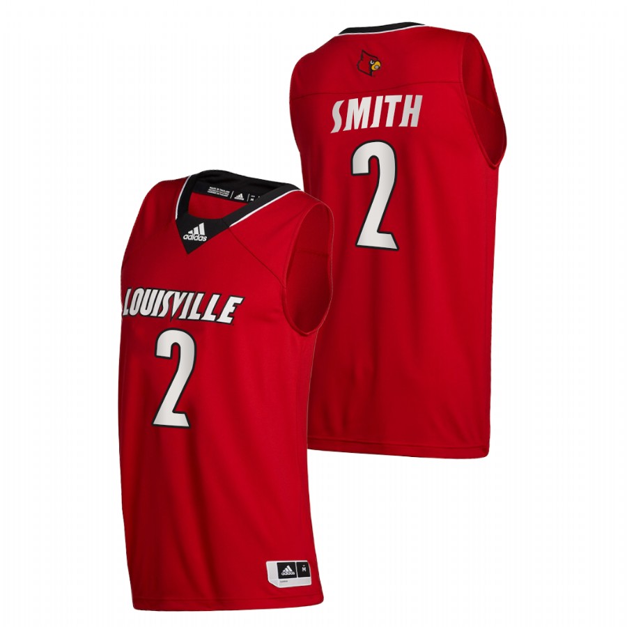 Mens Youth Louisville Cardinals #2 Russ Smith 2019-20 Retro Red Basketball Jersey