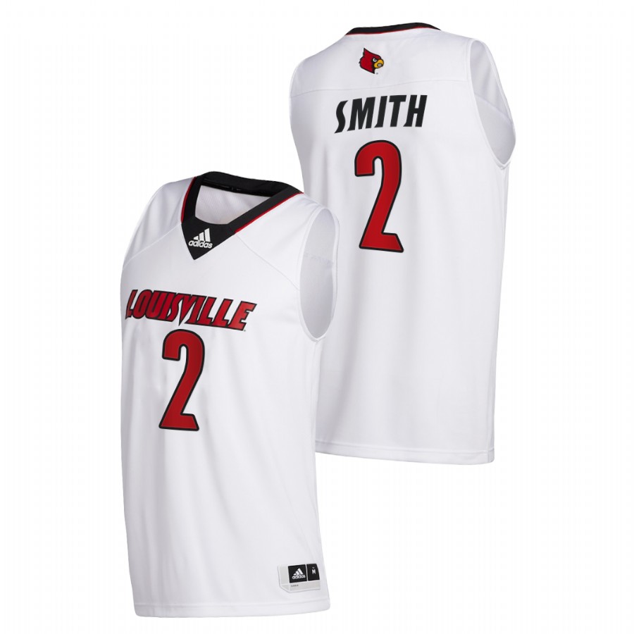 Mens Youth Louisville Cardinals #2 Russ Smith 2022 White College Basketball Game Jersey