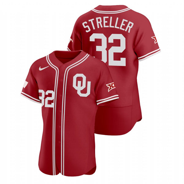 Mens Youth Oklahoma Sooners #32 Read Streller Crimson College Baseball Limited Jersey