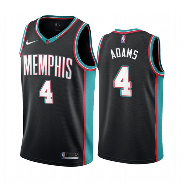Mens Memphis Grizzlies #4 Steven Adams Black Nike Classic Edition Swingman Jersey