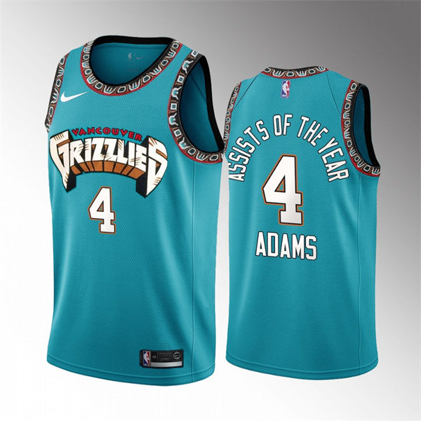 Mens Memphis Grizzlies #4 Steven Adams Green Classic Edition Swingman Jersey