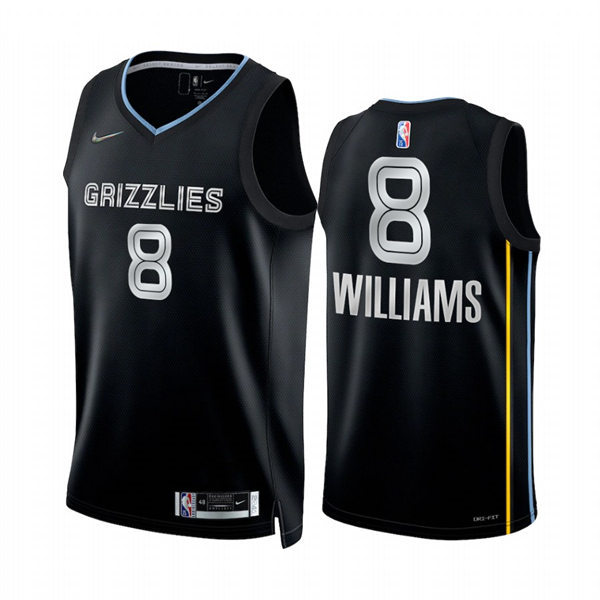 Mens Memphis Grizzlies #8 Ziaire Williams Black Select Series Rookie of ...