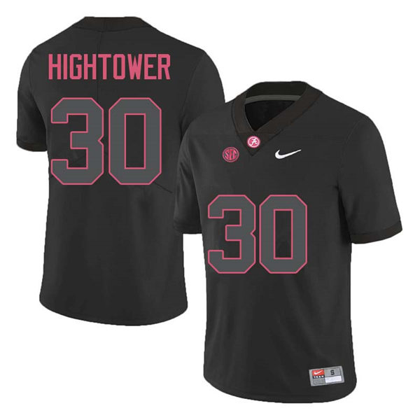 Men's Youth Alabama Crimson Tide #30 Donta Hightower Blackout College Football Jersey
