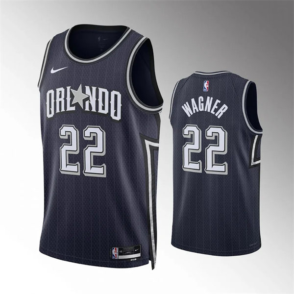 Men's Orlando Magic #22 Franz Wagner 2023-24 City Edition Swingman Jersey Navy