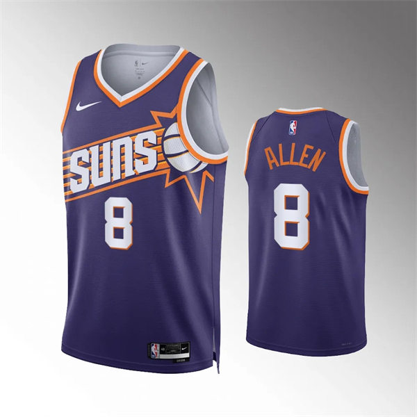 Mens Phoenix Suns #8 Grayson Allen 2023-24 Purple Icon Edition Jersey