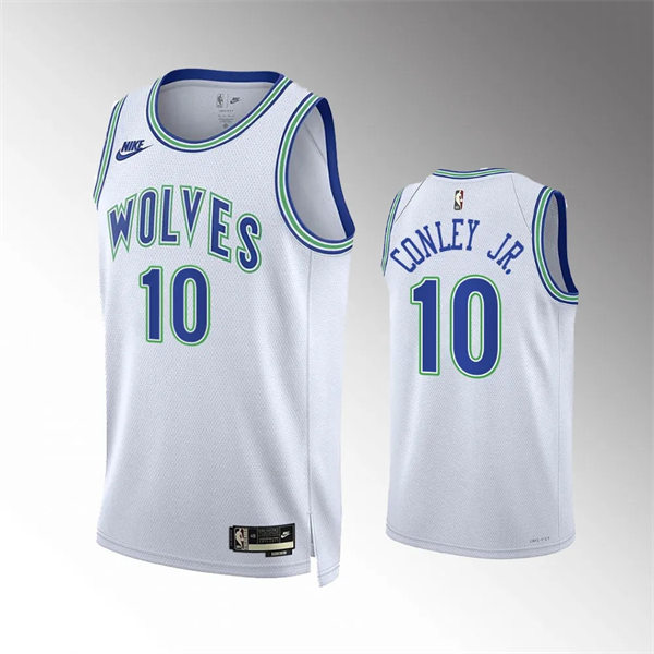 Mens Minnesota Timberwolves #10 Mike Conley Jr. 2023-24 Classic Edition Jersey - White