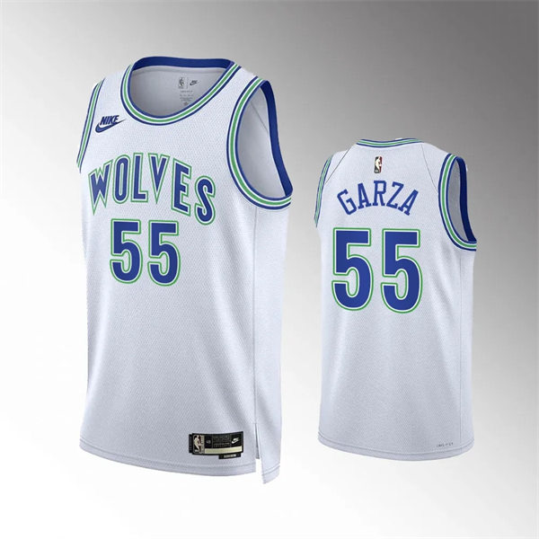 Men's Minnesota Timberwolves #55 Luka Garza 2023-24 Classic Edition Jersey White