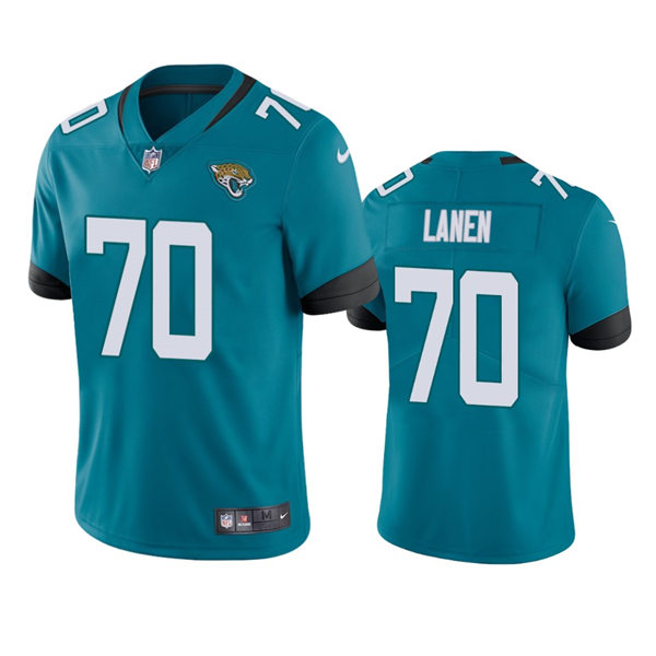 Mens Jacksonville Jaguars #70 Cole Van Lanen Nike Teal Alternate Vapor Untouchable Limited Jersey