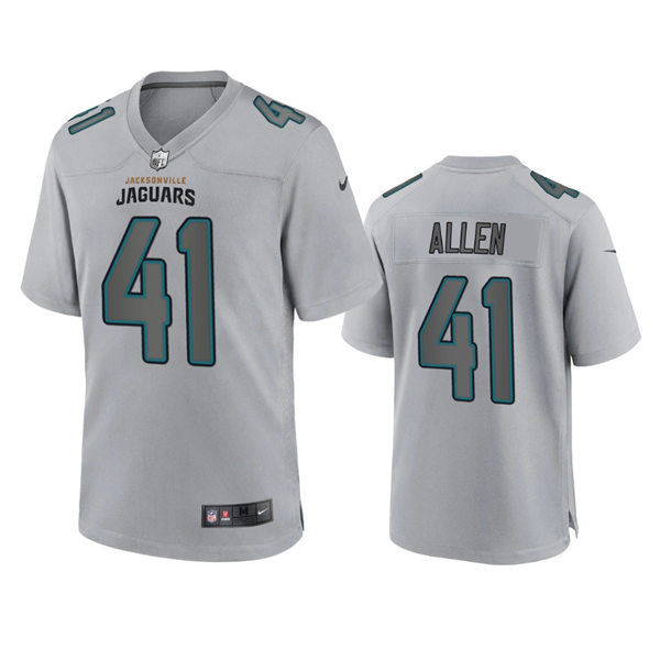 Mens Jacksonville Jaguars #41 Josh Hines-Allen Gray Atmosphere Fashion Game Jersey