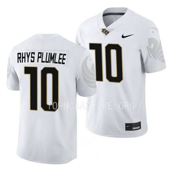 Mens Youth UCF Knights #10 John Rhys Plumlee  Nike White 2022 College Football Game Jersey