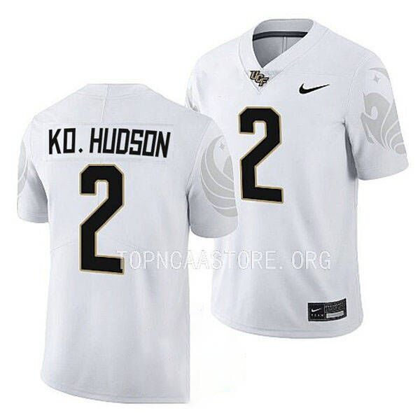 Mens Youth UCF Knights #2 Kobe Hudson Nike White 2022 College Football Game Jersey