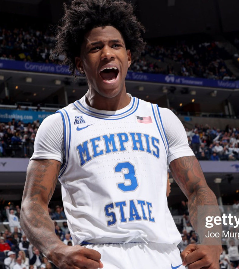 Mens Youth Memphis Tigers #3 Kendric Davis Nike White Retro College Basketball Jersey