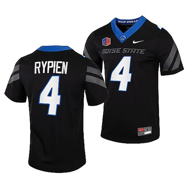 Mens Youth Boise State Broncos #4 Brett Rypien Nike Black Football Game Jersey