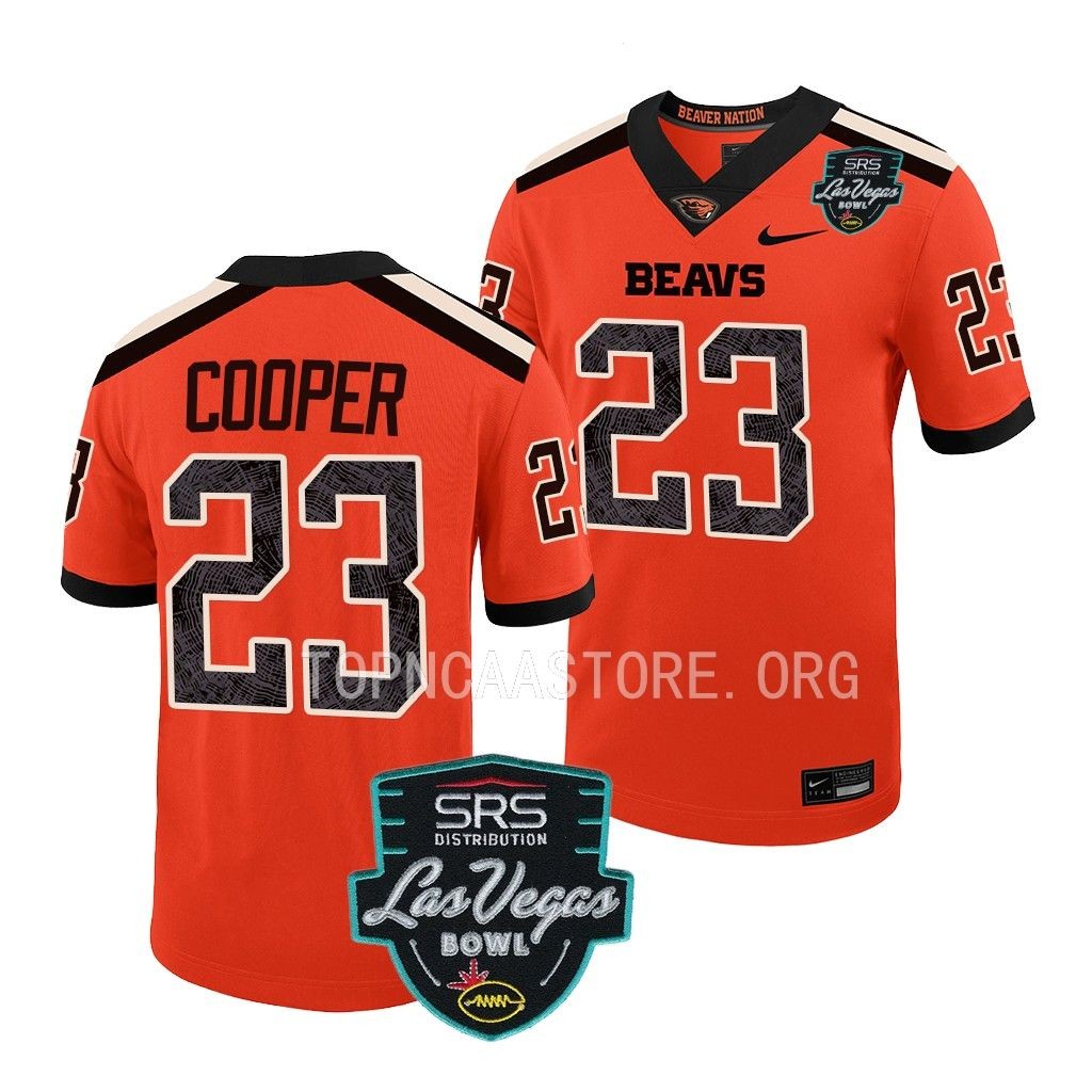 Mens Youth Oregon State Beavers #23 Ryan Cooper Orange College Football Game Jersey