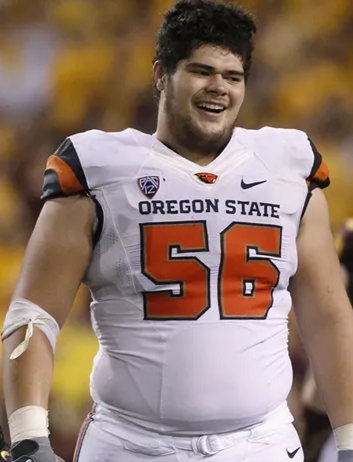 Mens Youth Oregon State Beavers #56 Isaac Seumalo 2015 White Football Jersey
