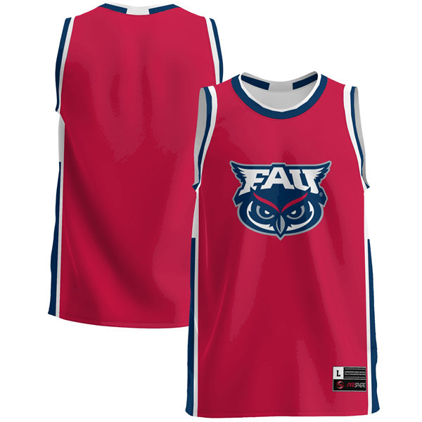 Mens Youth Florida Atlantic Owls BlankRed Team Logo Basketball Limited Jersey 