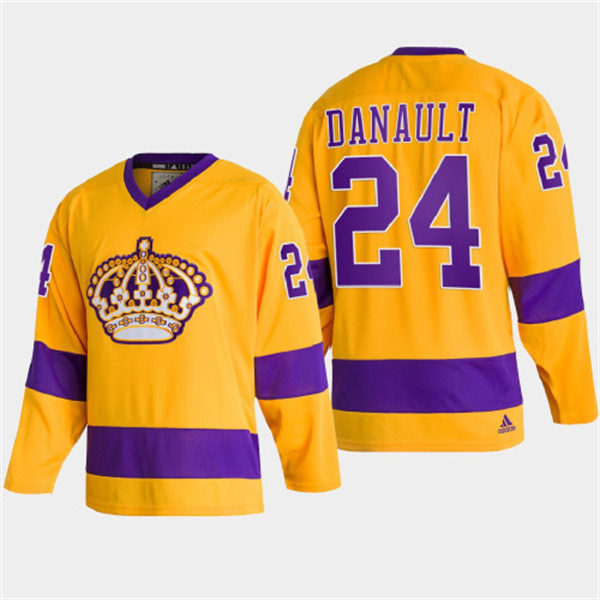 Mens Los Angeles Kings #24 Phillip Danault  adidas Gold Team Classics Jersey