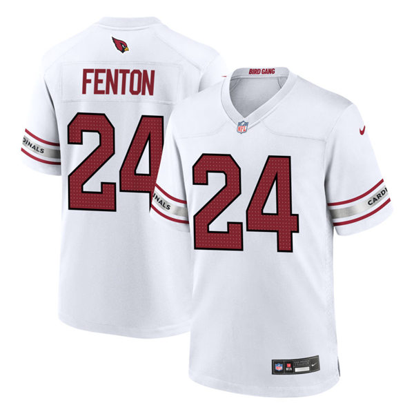 Mens Arizona Cardinals #24 Rashad Fenton  Nike 2023 Road White Vapor Limited Jersey