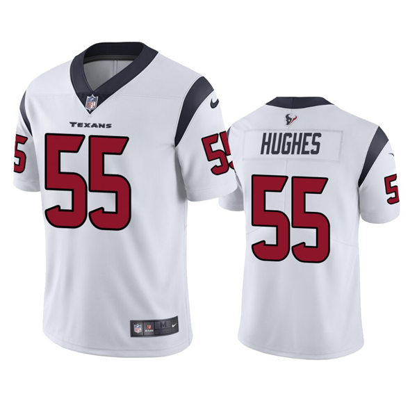 Men's Houston Texans #55 Jerry Hughes Nike White Vapor Limited Player Jersey