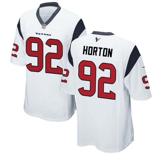 Men's Houston Texans #92 Dylan Horton  Nike White Vapor Limited Player Jersey