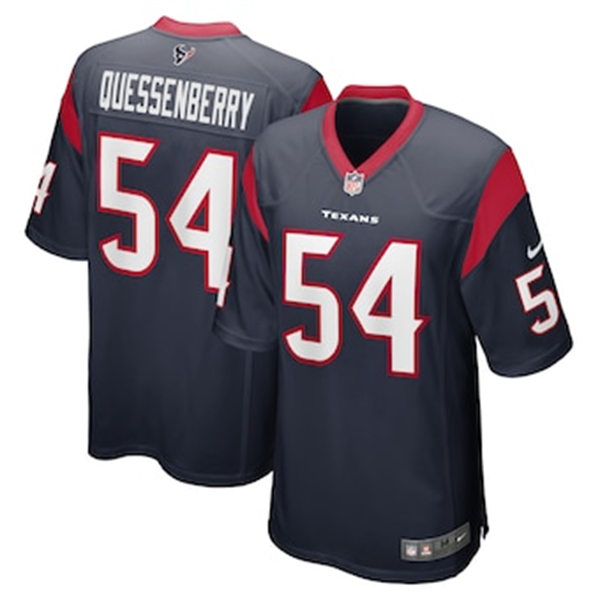 Men's Houston Texans #54 Scott Quessenberry Nike Navy Vapor Limited Player Jersey 