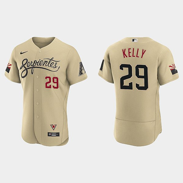 Mens Youth Arizona Diamondbacks #29 Merrill Kelly Nike Tan City Connect Jersey