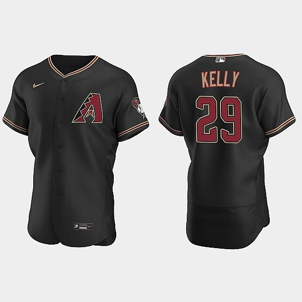 Mens Youth Arizona Diamondbacks #29 Merrill Kelly Nike Black Alternate Flex Base Jersey
