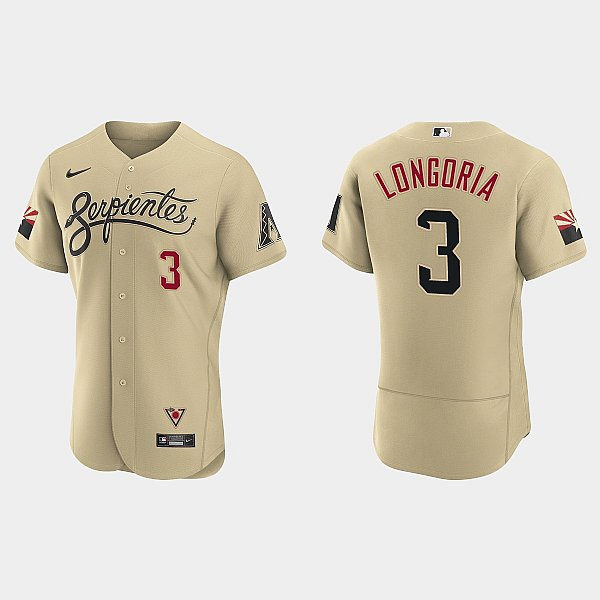 Mens Youth Arizona Diamondbacks #3 Evan Longoria Nike Tan City Connect Jersey